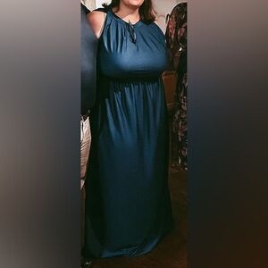 Blue Teal Bridesmaid Dress